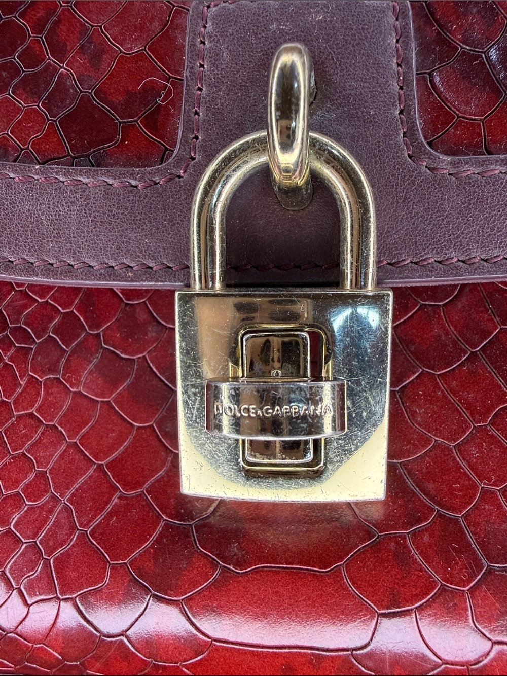 Dolce & Gabbana Python Padlock - Picture 3 of 16